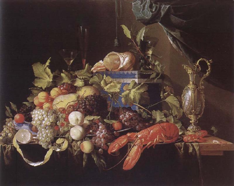 IL Pensionante del saraceni Muse ice national style life with fruits and lobster oil painting image